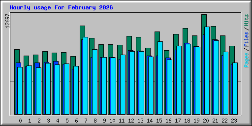 Hourly usage for February 2026