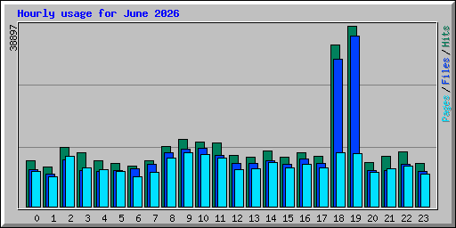 Hourly usage for June 2026